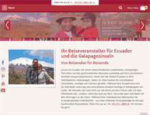 Tablet Screenshot of erlebe-ecuador.de